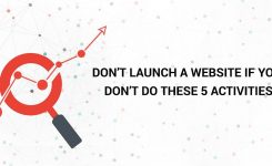 Don’t Launch A Website if You Don’t Do These 5 Activities